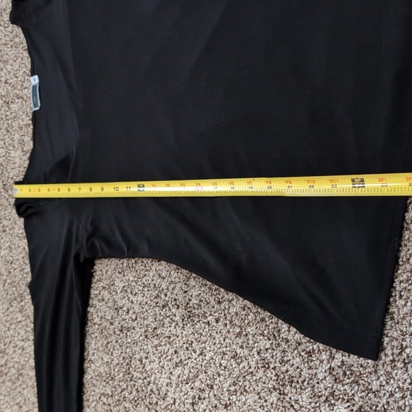 Sympli Asymmetrical Flowy Top Tunic Shoulder Cut out 3/4 sleeve Size 8 - Picture 10 of 12